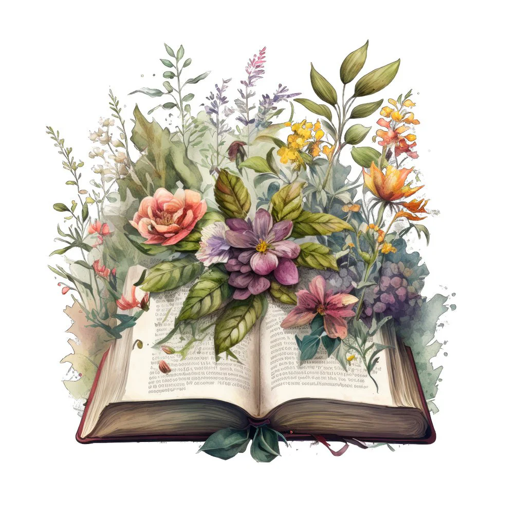 Floral Bible #5 Fabric Panel