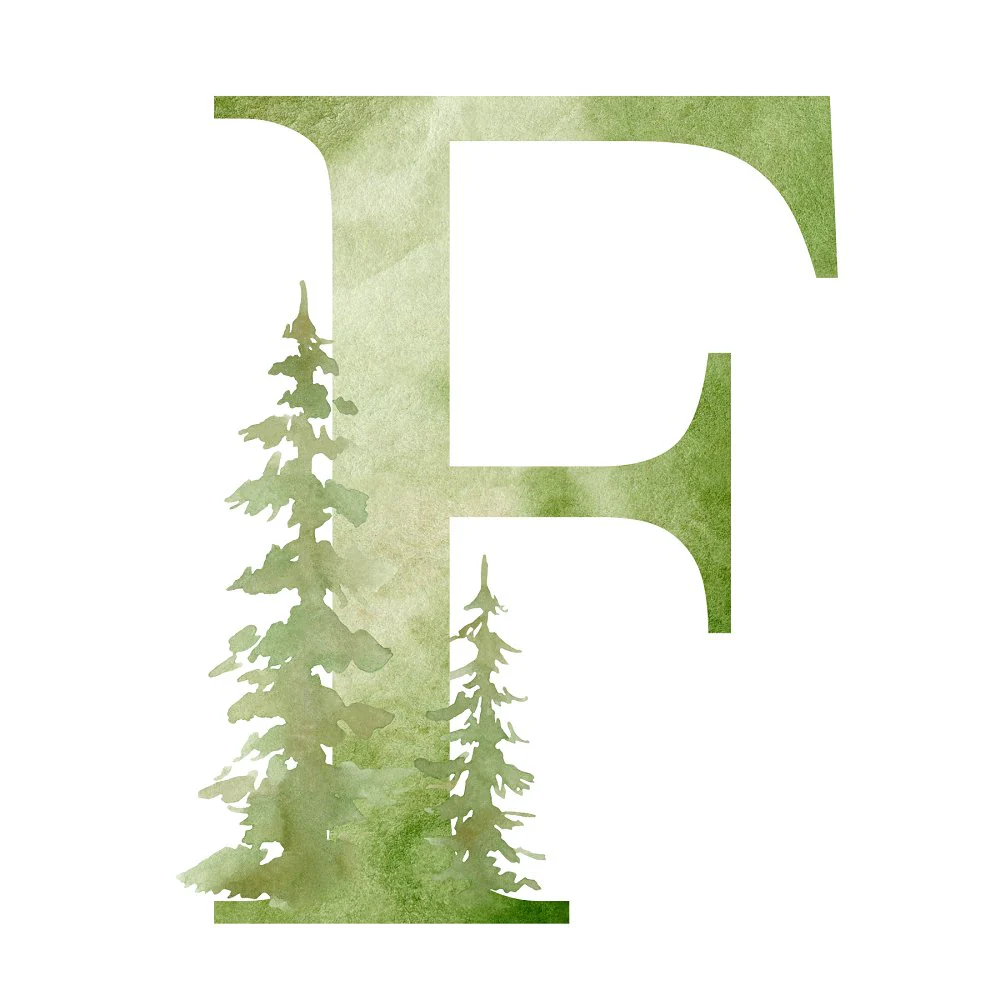 Foggy Forest F Fabric Panel
