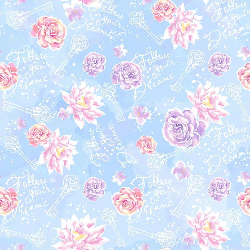 Follow Your Dreams Font Fabric - Multi