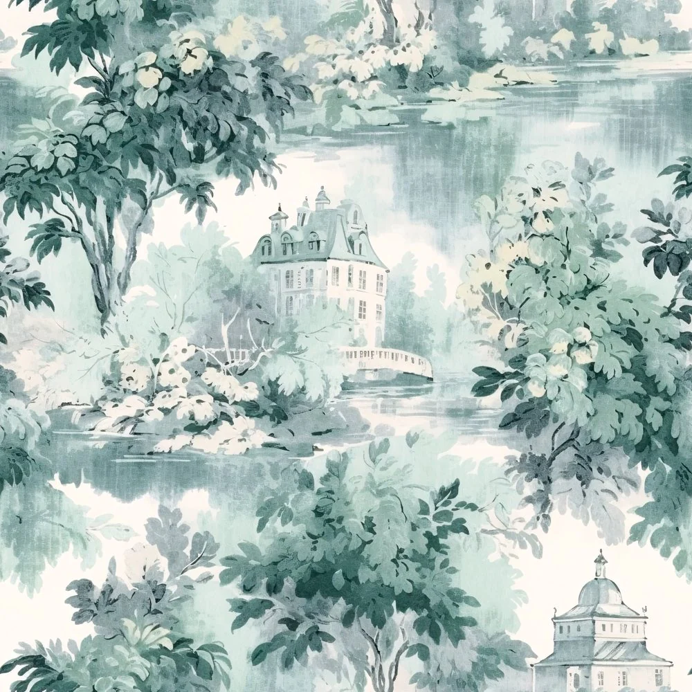 French Country Toile Pattern #5 Fabric