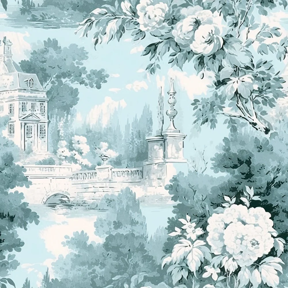 French Country Toile Pattern #7 Fabric