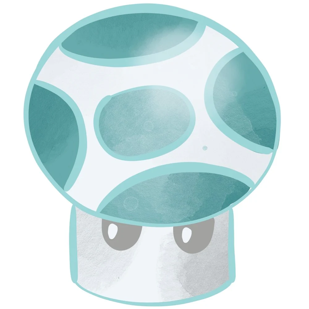 Gamer Mushroom Fabric Panel