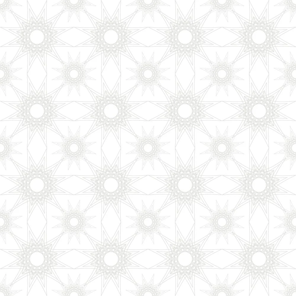 Geometric Flowers #1 Tone on Tone Fabric - Image 2