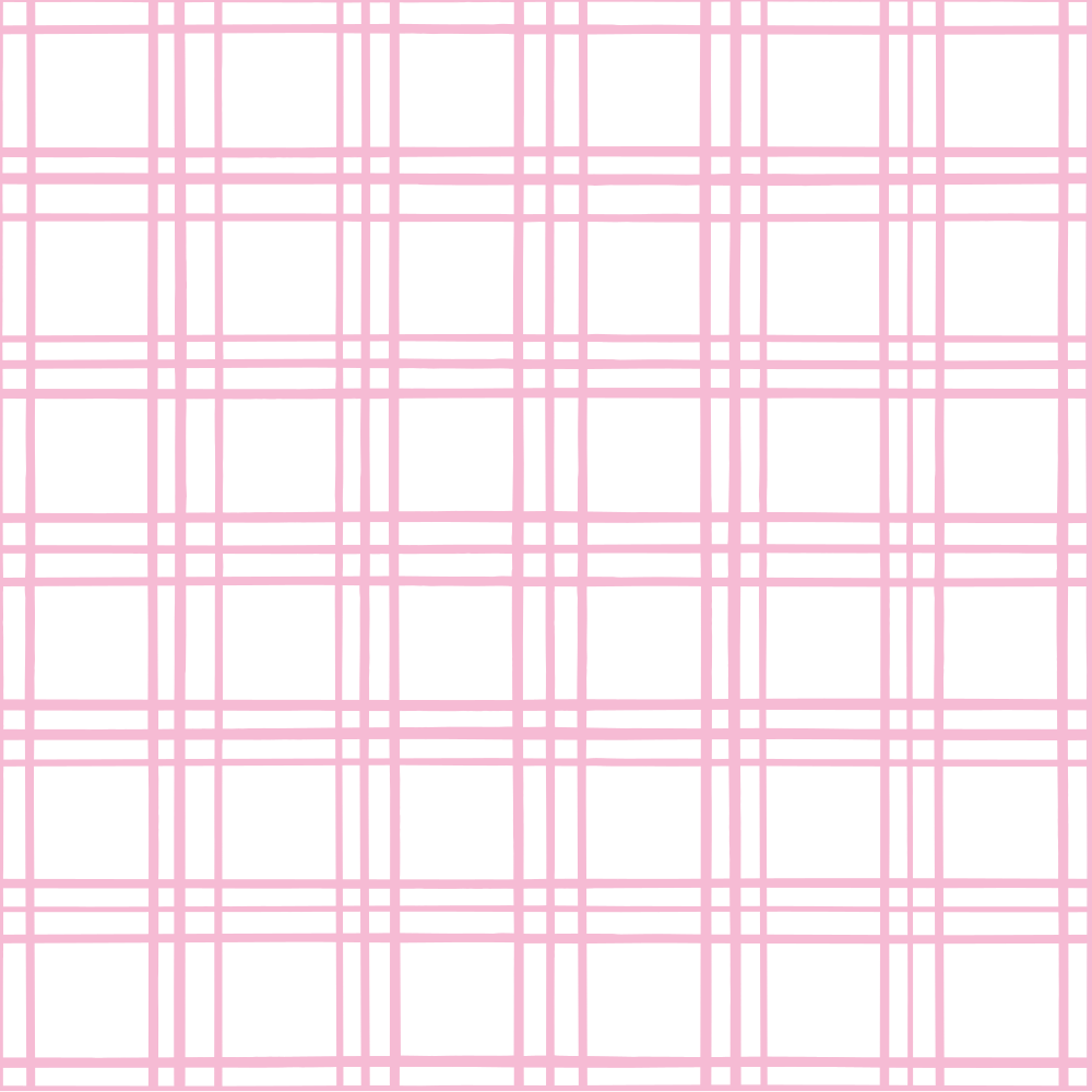 Geometric Plaid Fabric - Cupid Pink