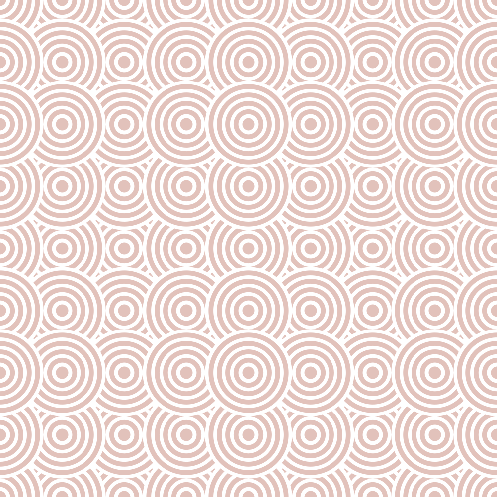 Get Back Circles Fabric - Rose Gold