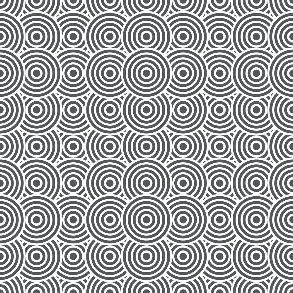 Get Back Circles Fabric - Steel Gray