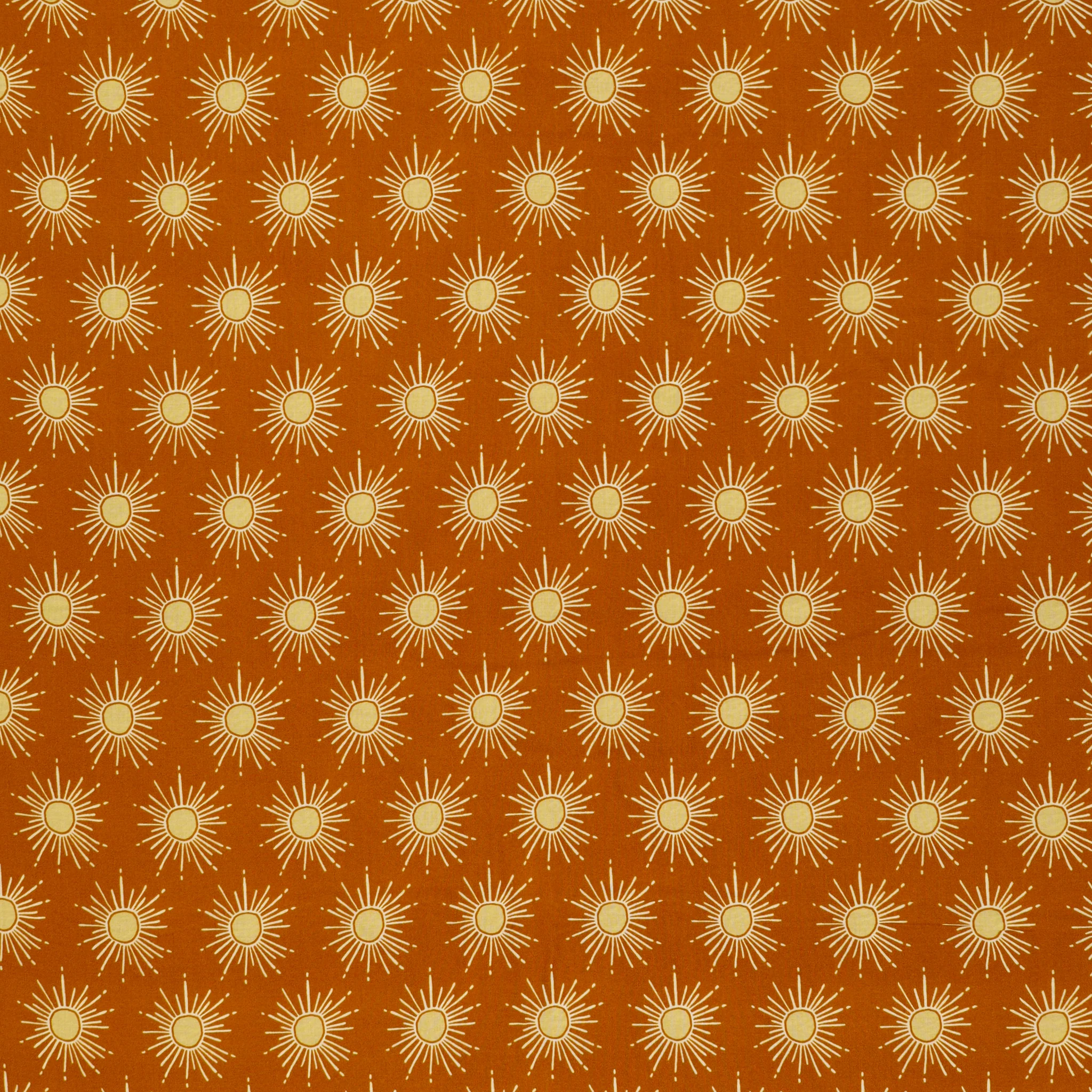 Gleaming Sun Copper Fabric in Rayon