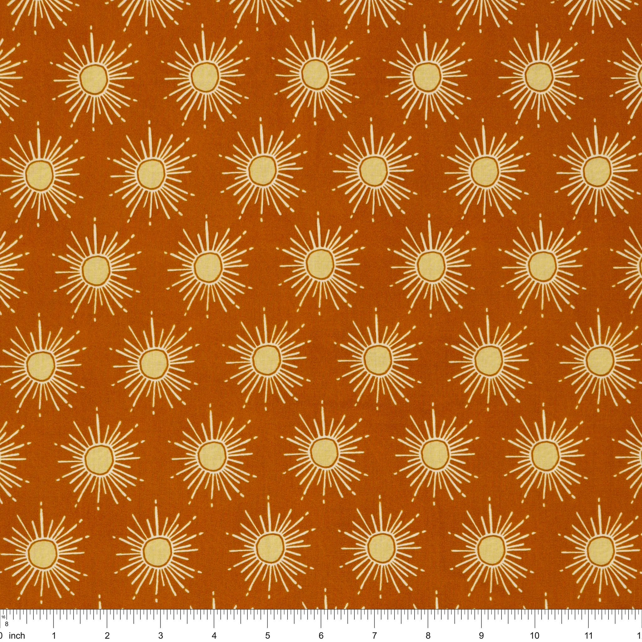 Gleaming Sun Copper Fabric in Rayon - Image 2