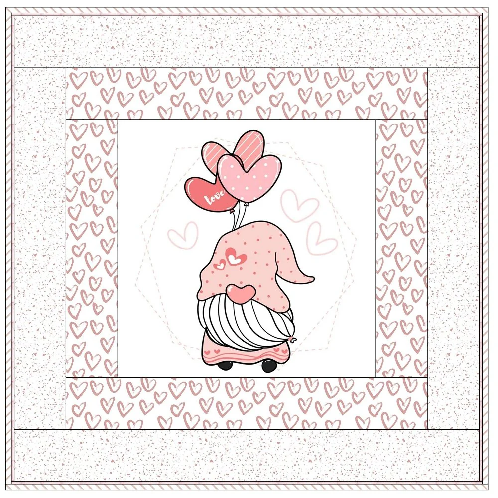Gnome With Balloons Wall Hanging 42" x 42" - Image 2