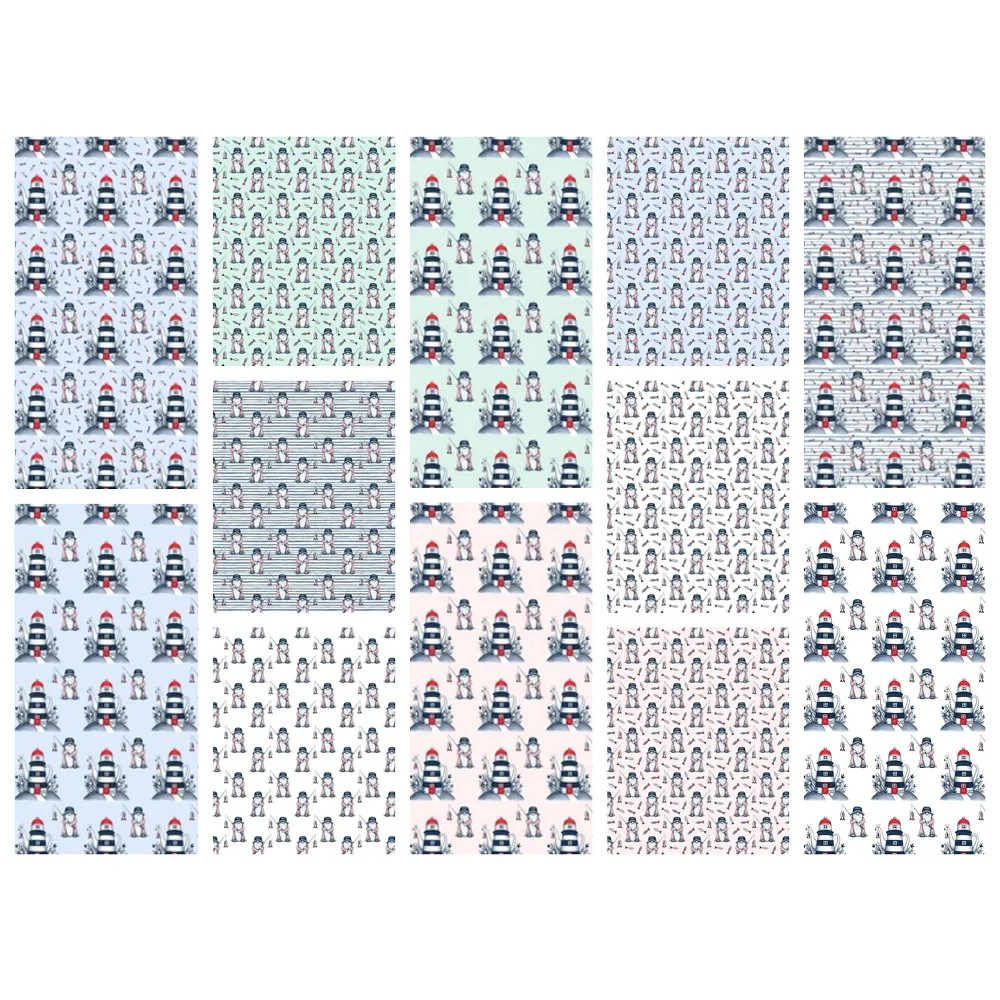 Gnomes At Sea Fabric Collection Bundle - 12 Pieces