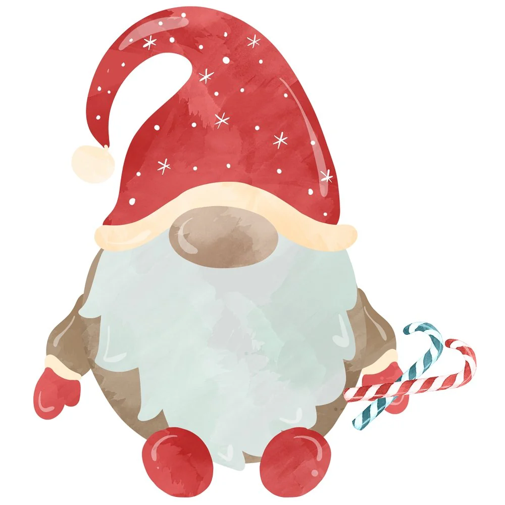 Gnomes For Christmas #3 Fabric Panel