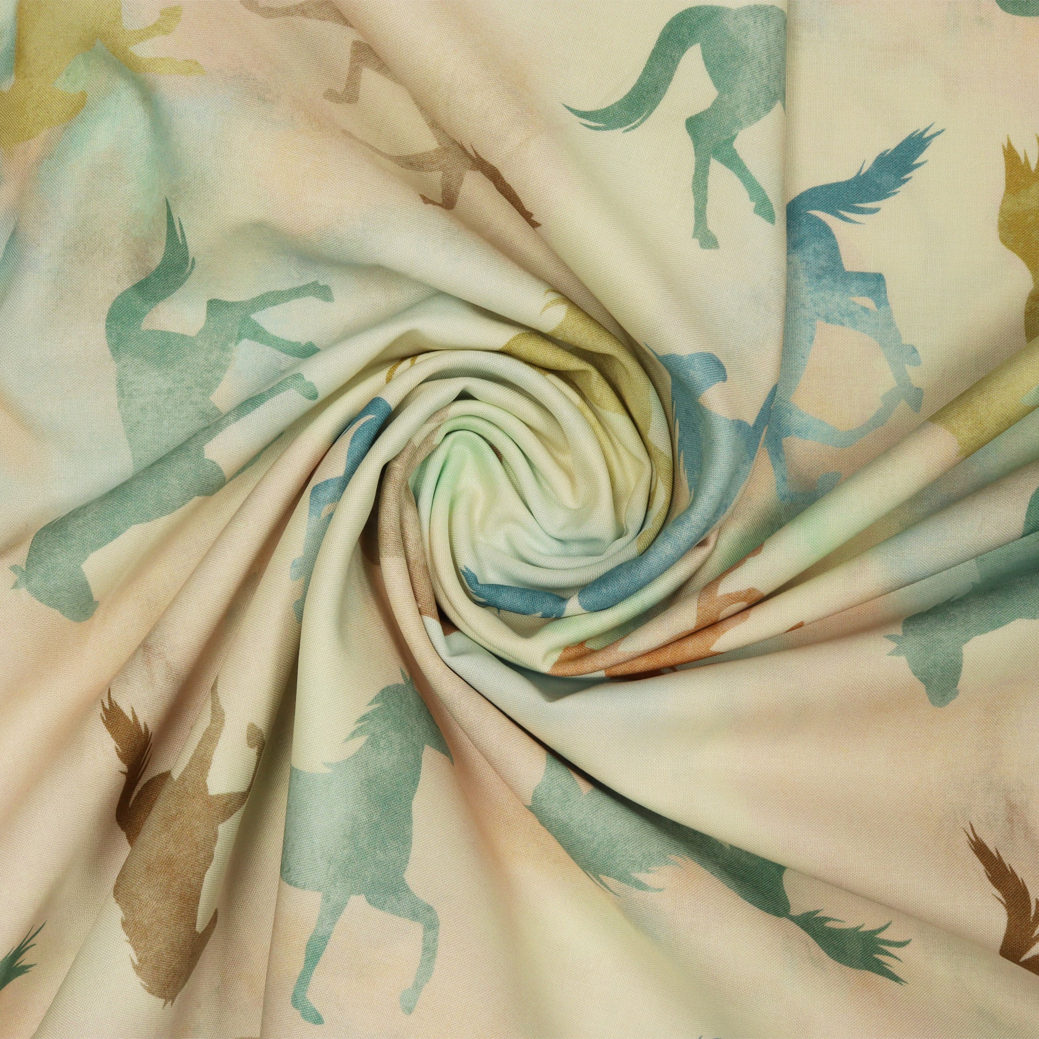 Gone Country 108" Quilt Backing - Shadow Horses Multi - Image 2