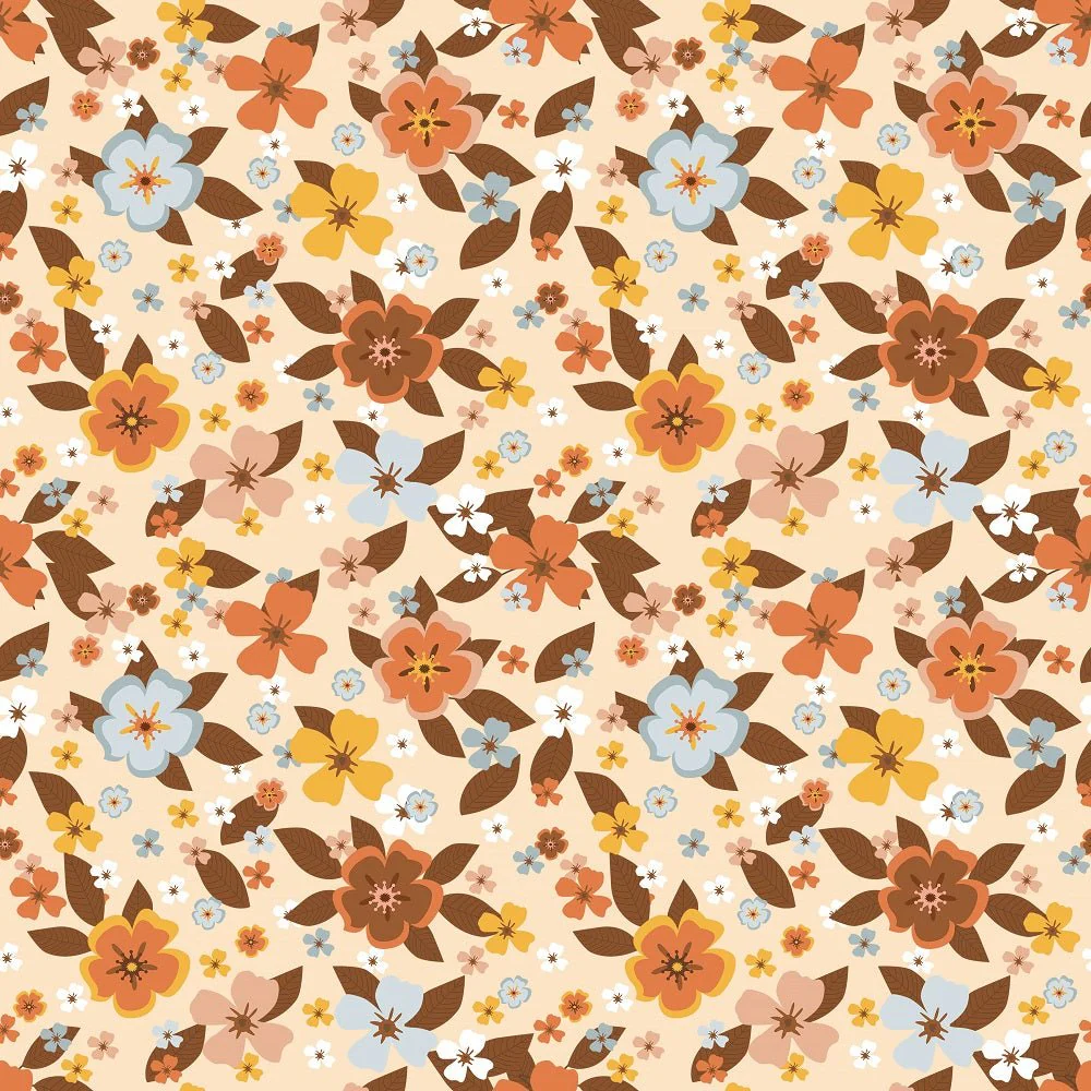 Good Vibes Flowers #3 Fabric