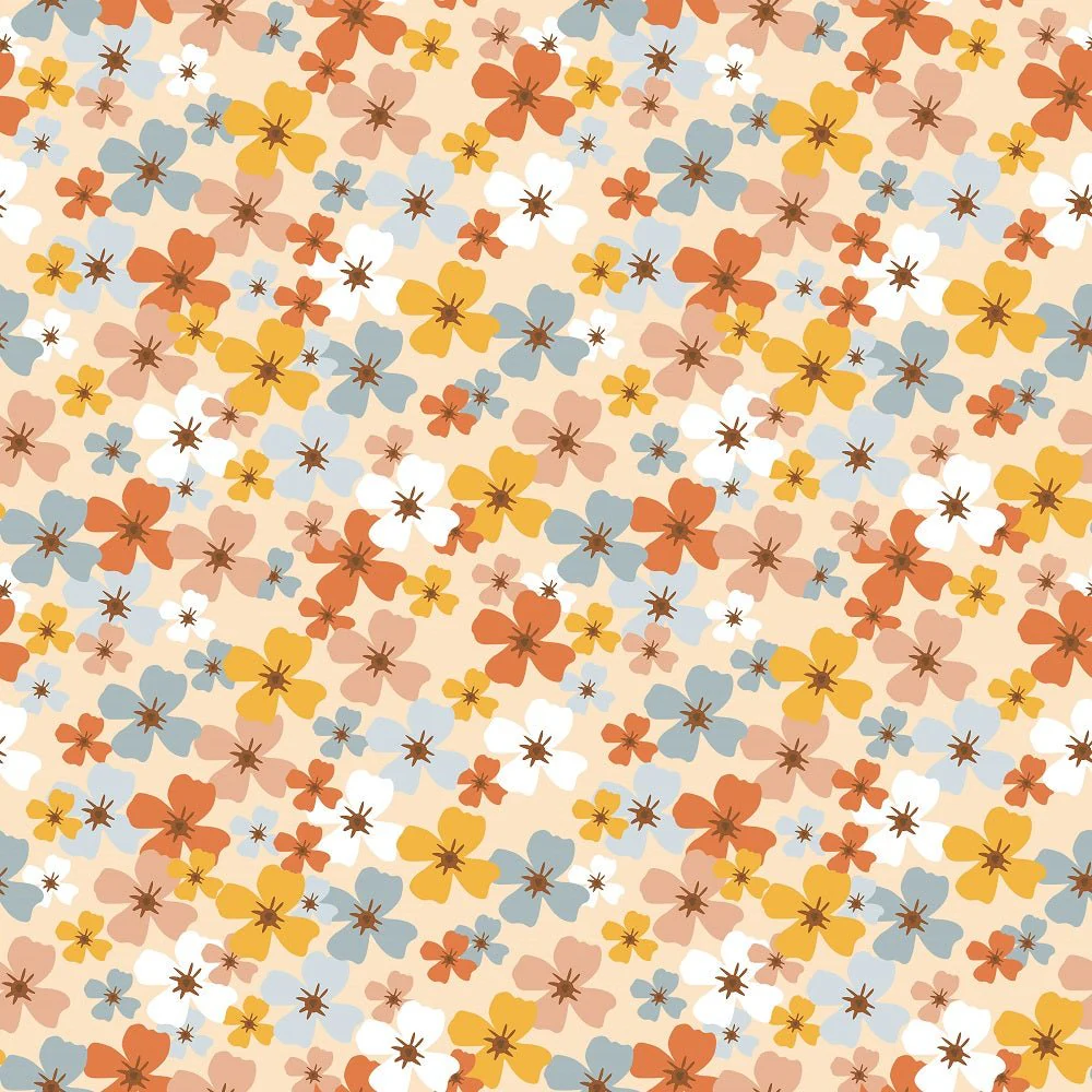 Good Vibes Flowers #5 Fabric