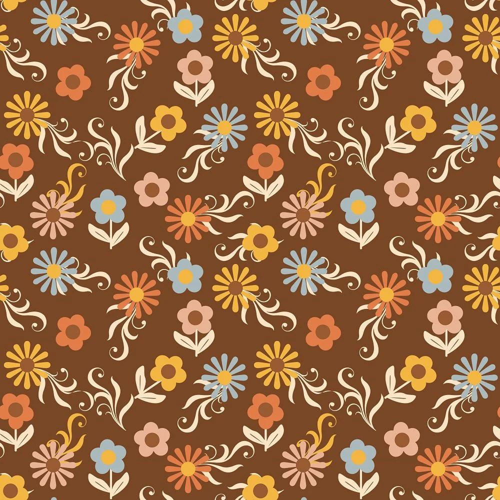 Good Vibes Flowers #8 Fabric