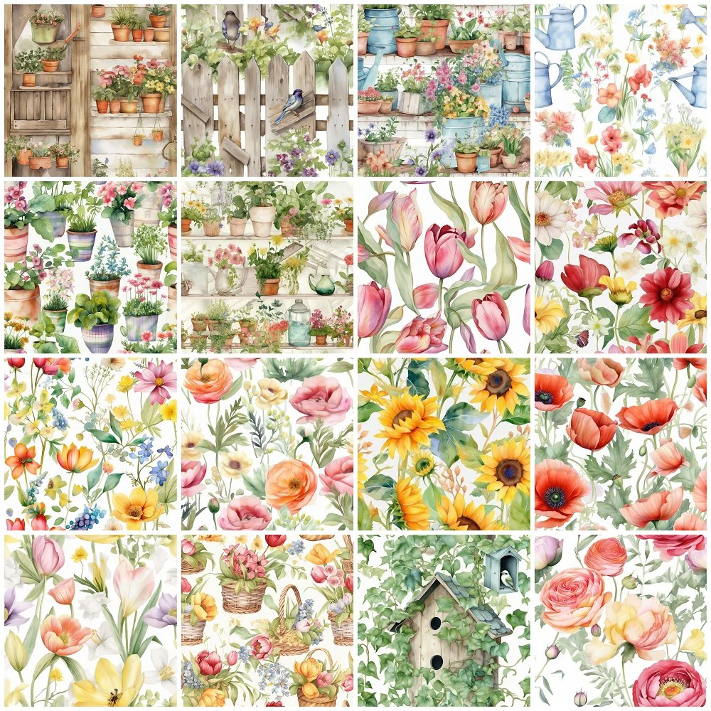 Grandma's Garden Fabric Collection - 1 Yard Bundle
