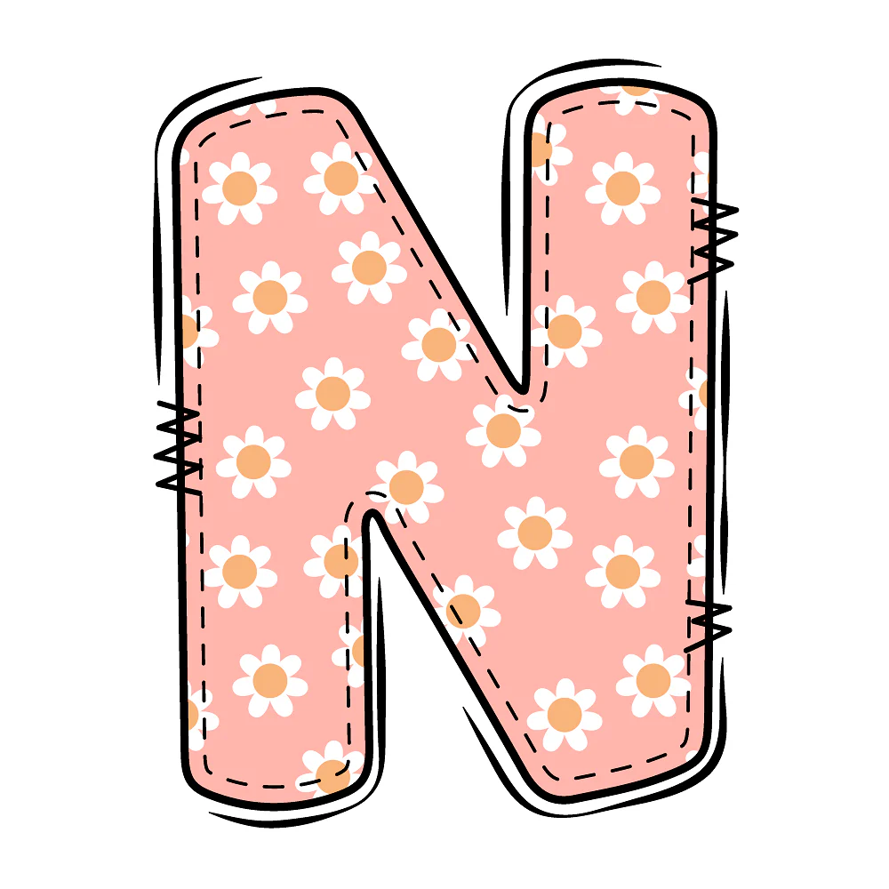 Groovy Doodle Flowers ''N'' Fabric Panel