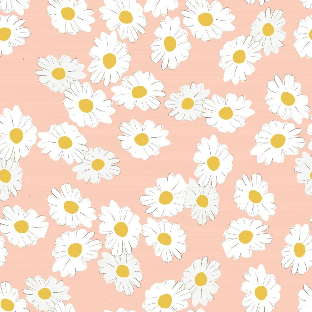 Groovy Retro Daisies #6 Fabric