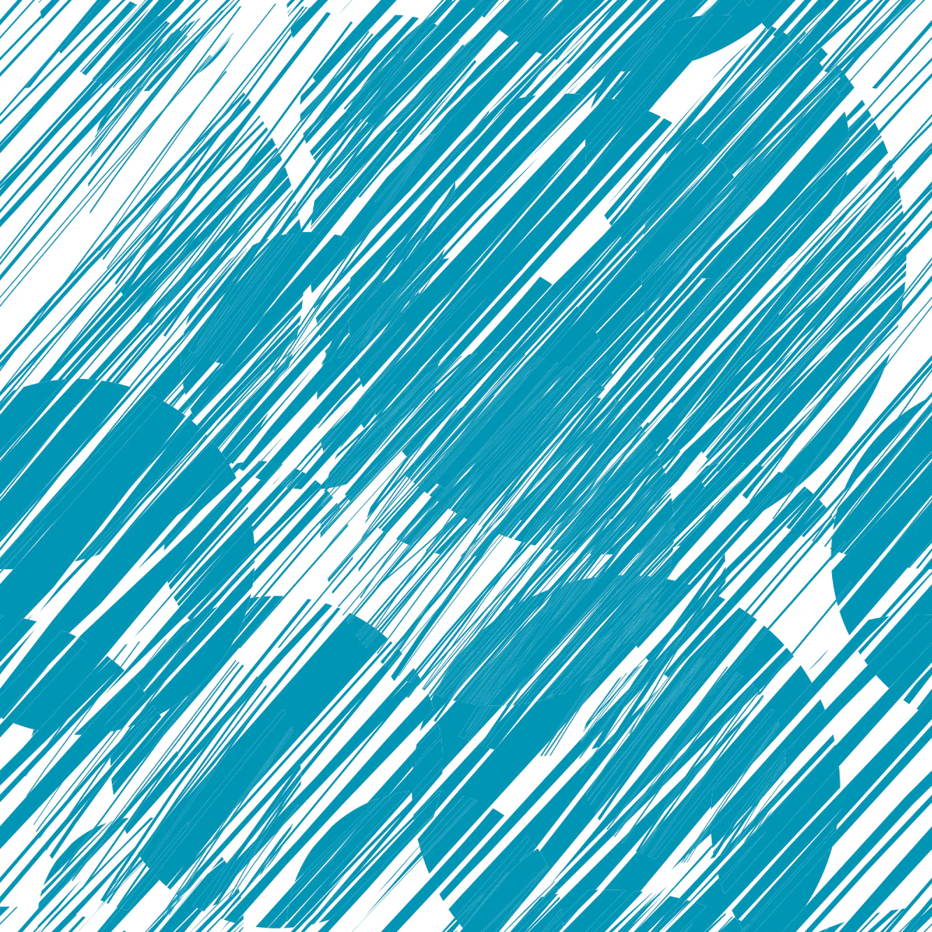 Grunge Circles Fabric - Cerulean Blue