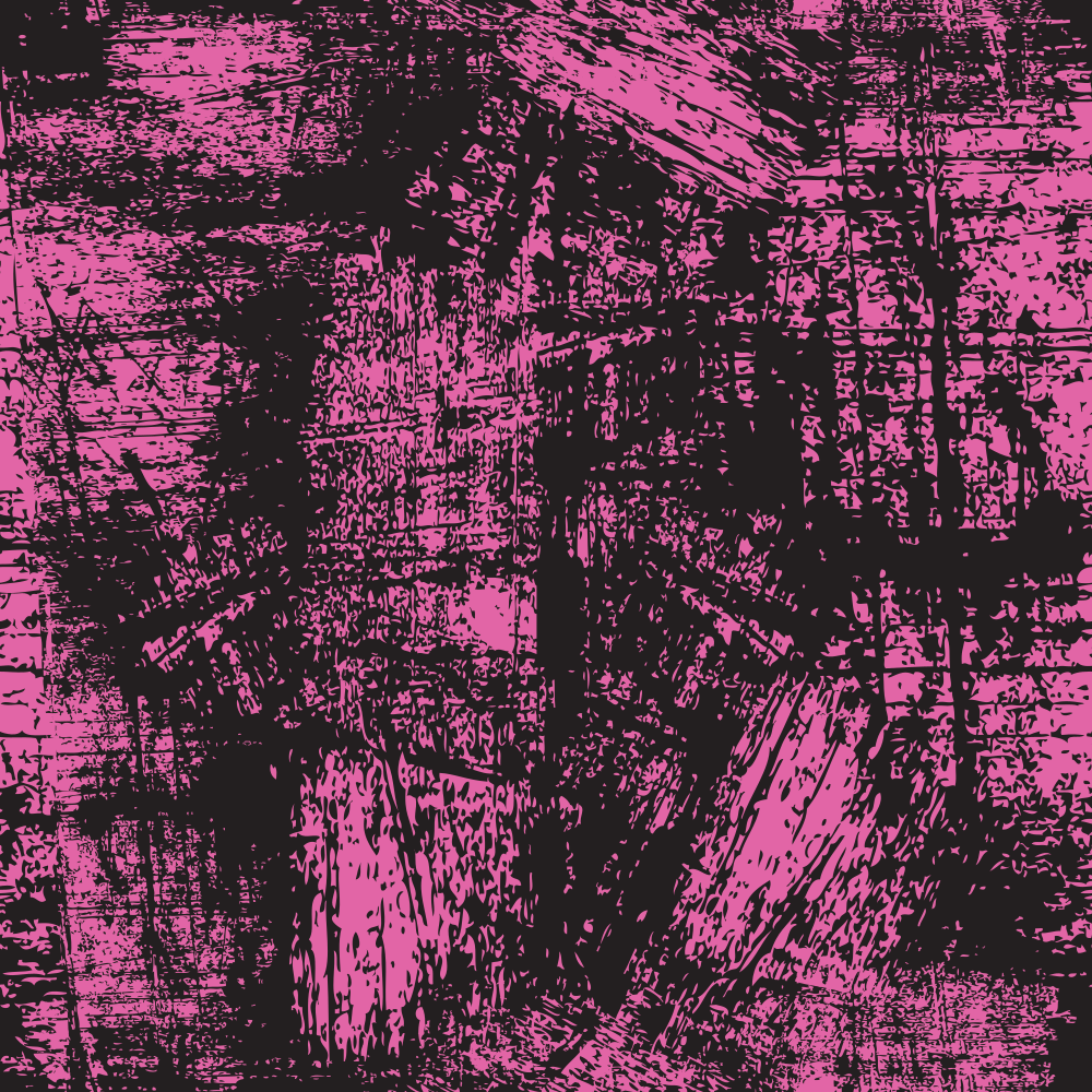 Grunge Fabric - Bashful Pink on Black