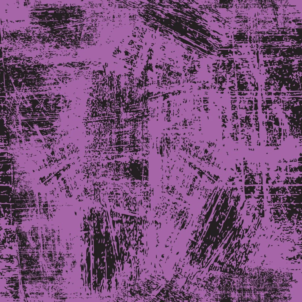 Grunge Fabric - Black on Soft Purple