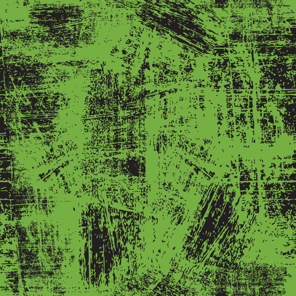 Grunge Fabric - Black on Spring Green