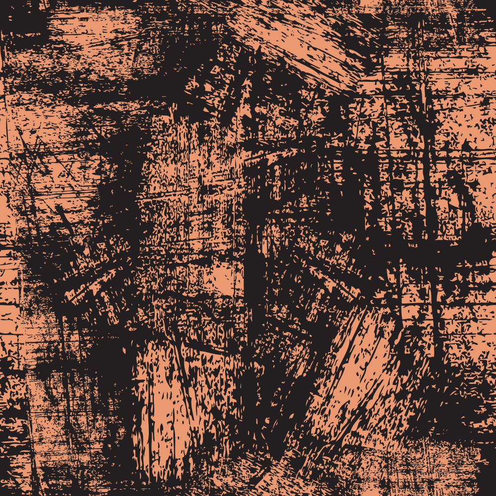 Grunge Fabric - Copper River on Black