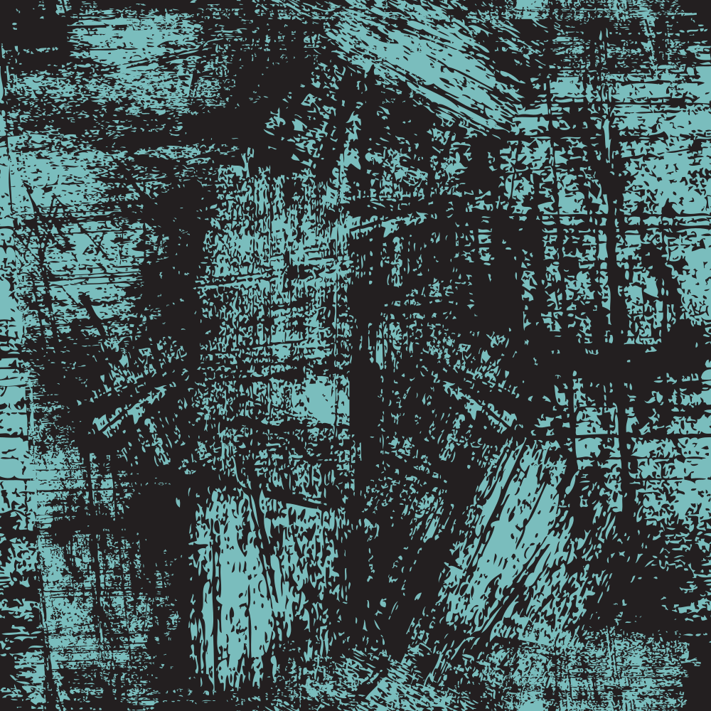 Grunge Fabric - Cornflower on Black