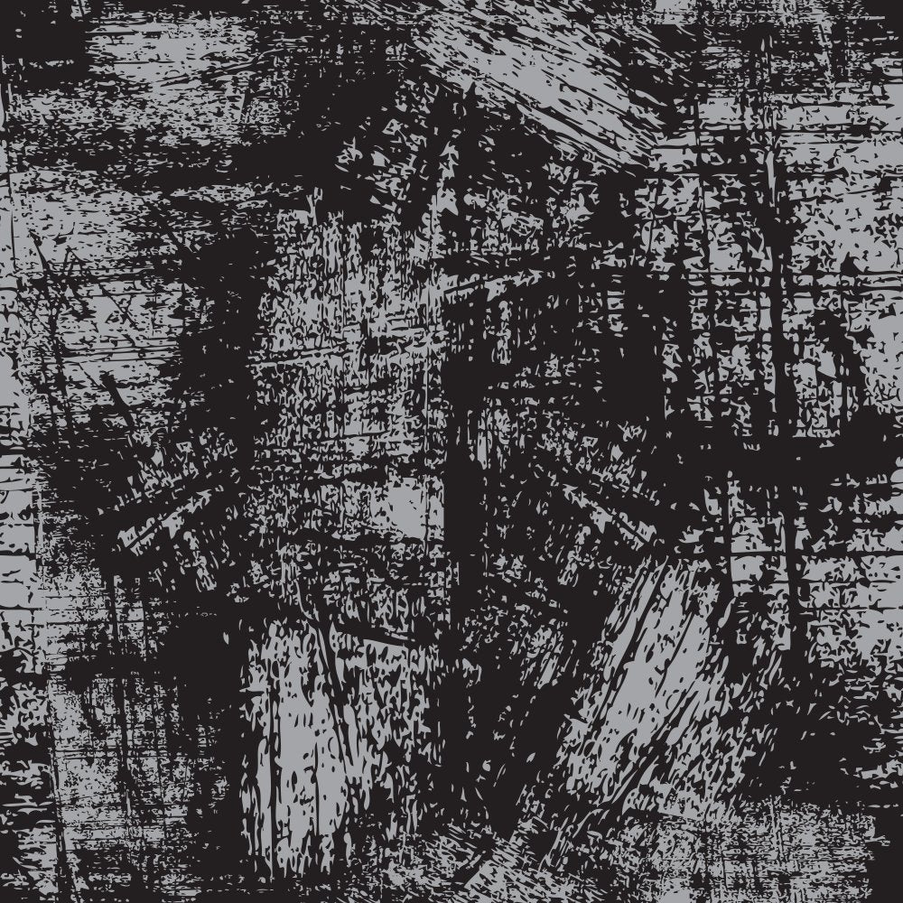 Grunge Fabric - Dusty Gray on Black