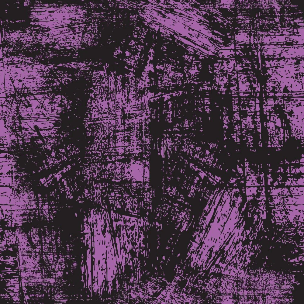 Grunge Fabric - Soft Purple on Black