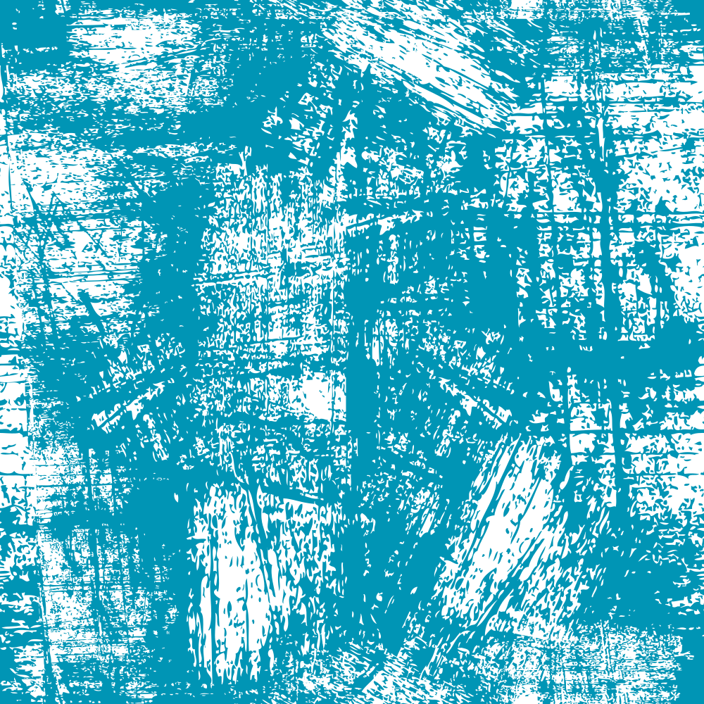 Grunge Fabric - White on Cerulean Blue