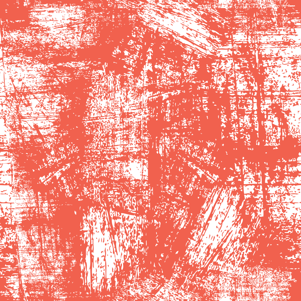 Grunge Fabric - White on Cinnabar