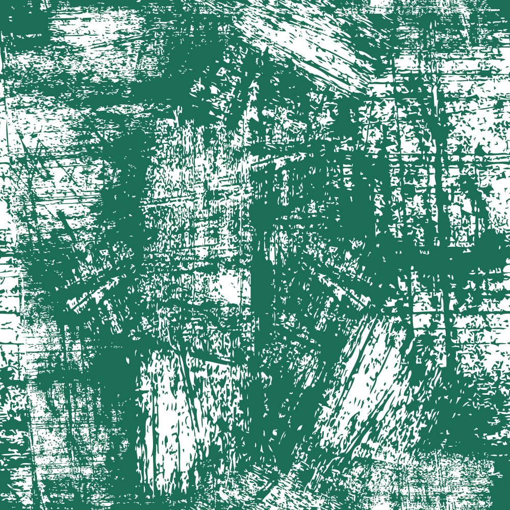 Grunge Fabric - White on Hunter Green