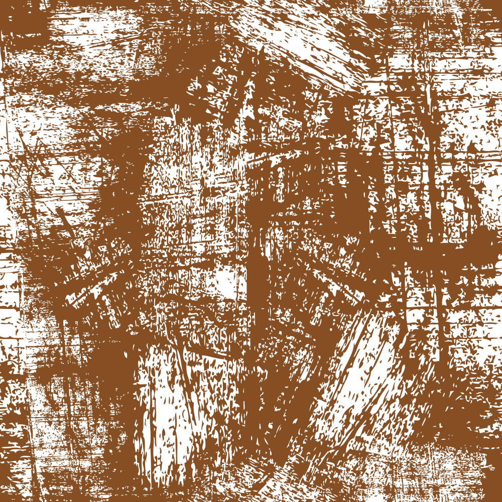 Grunge Fabric - White on Russet