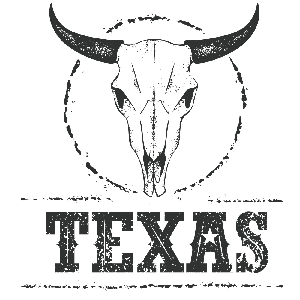 Grunge Texas Sign Fabric Panel