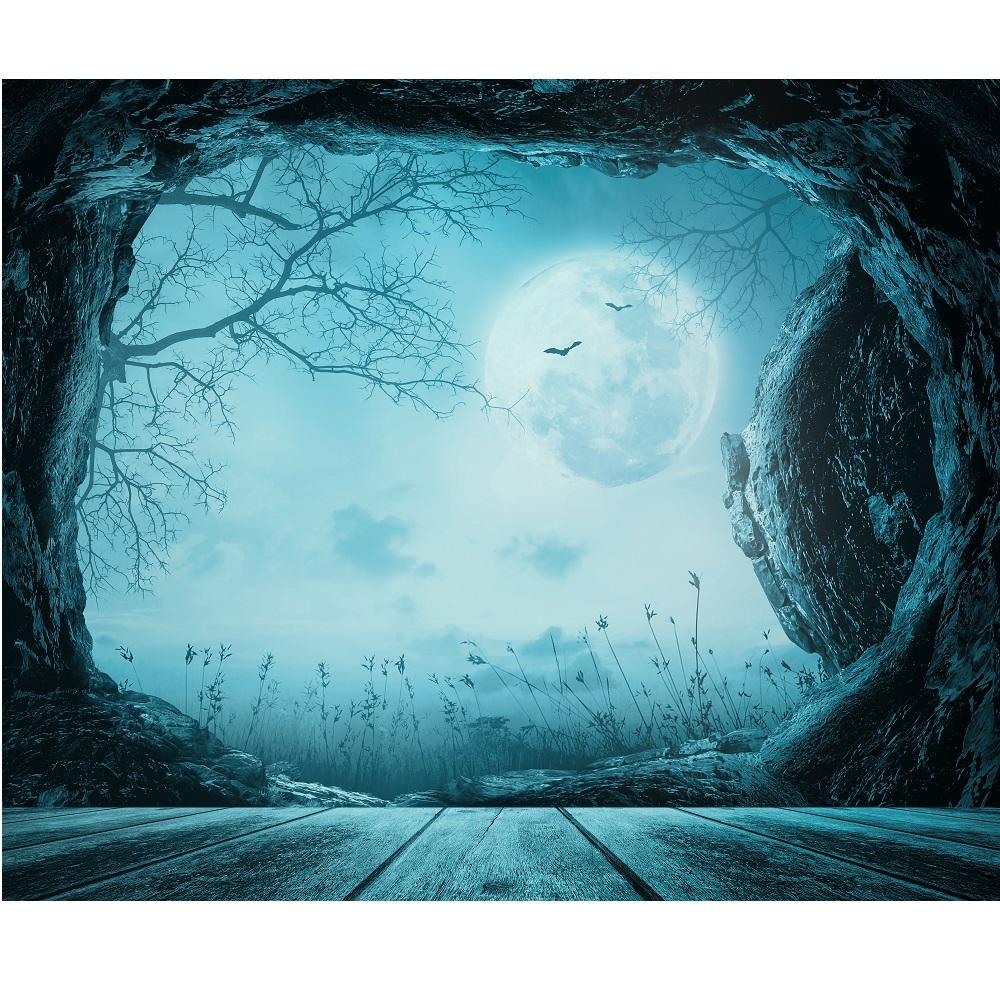 Halloween Spooky Tomb Fabric Panel