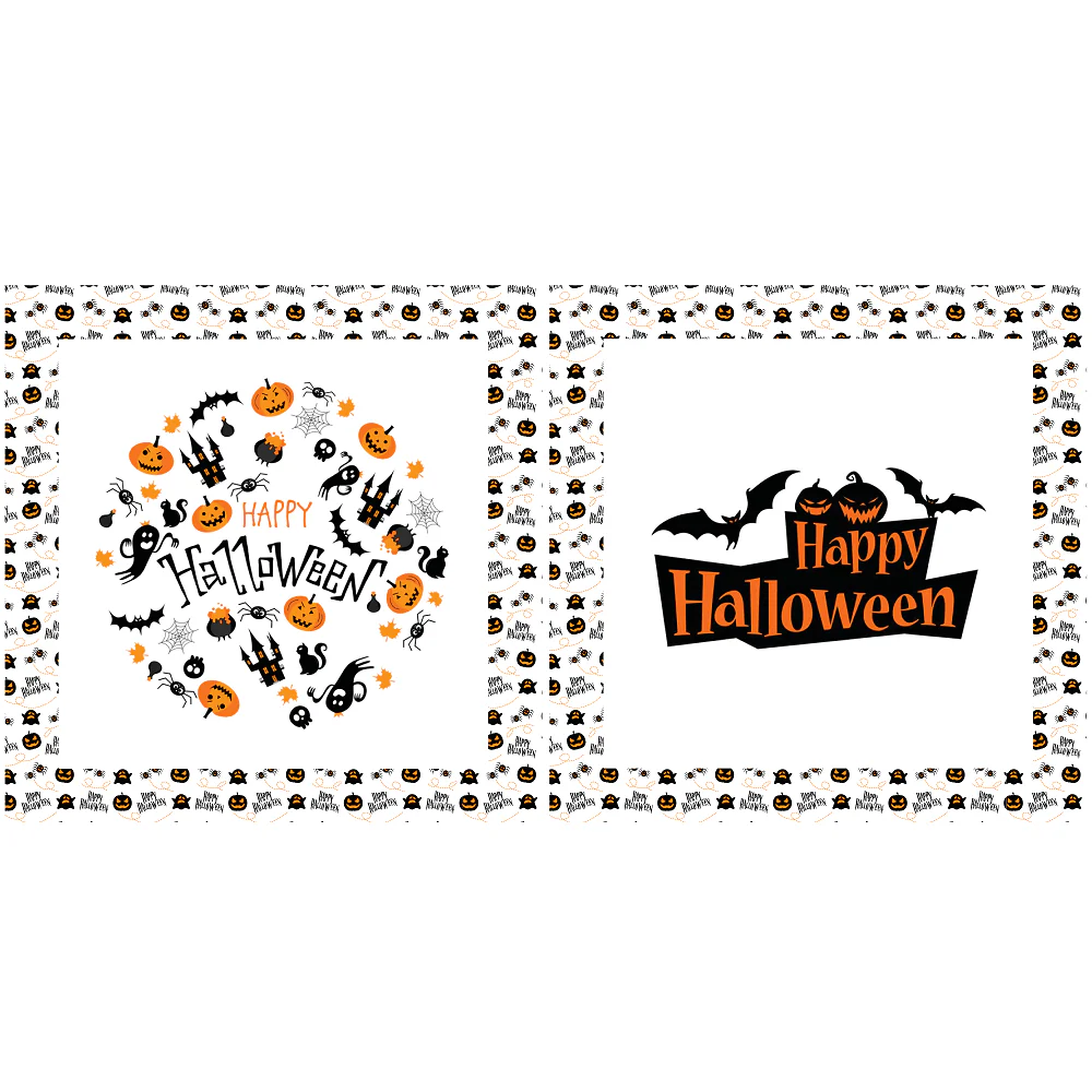 Happy Halloween Pillow Panel