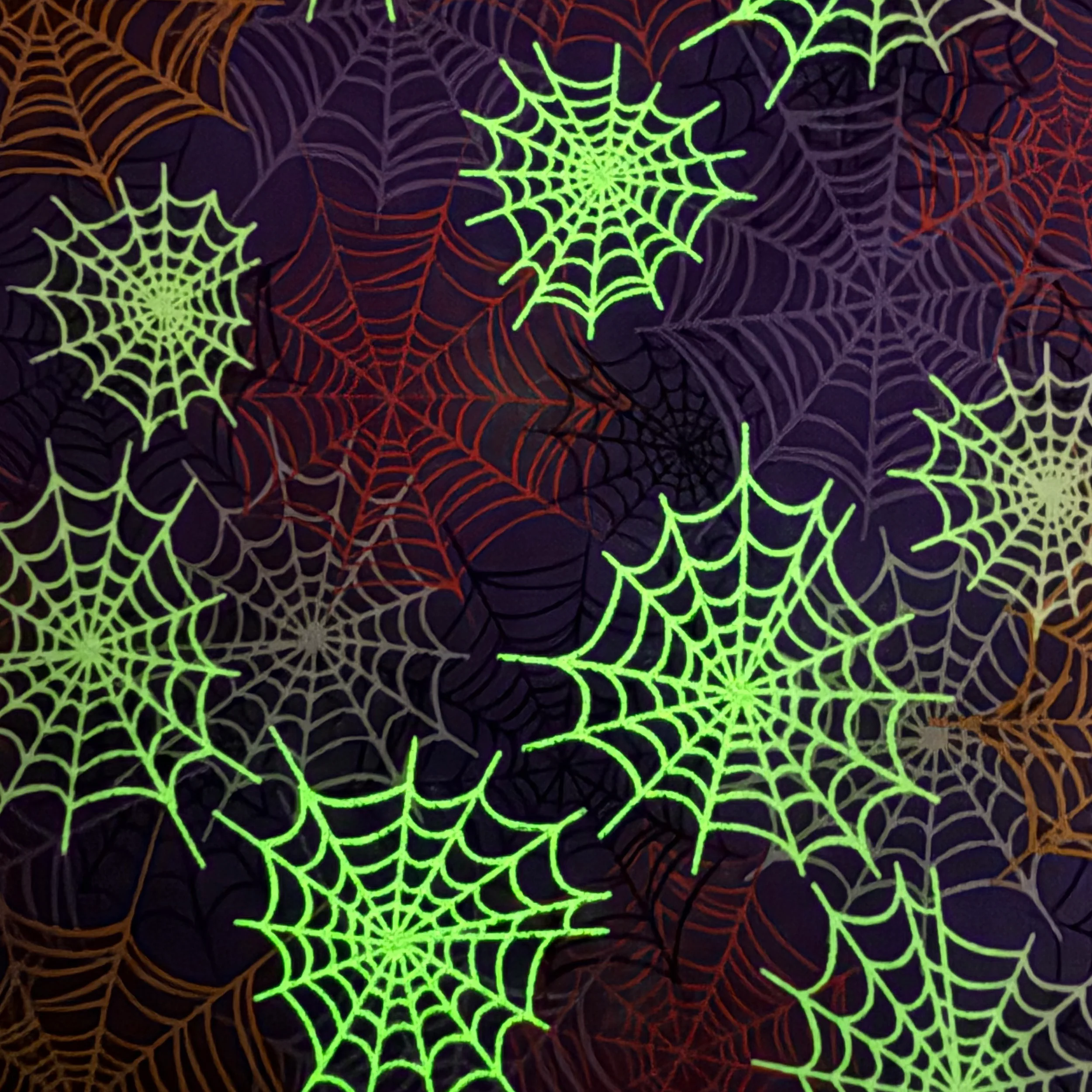 Happy Hauntings Fabric Collection - Cat Magic Orange - Image 7