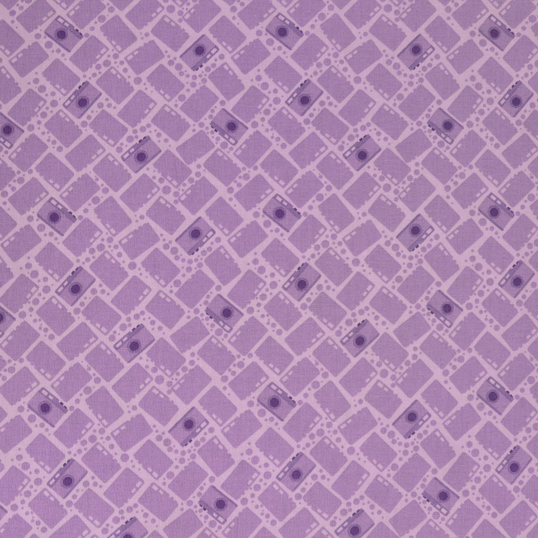 Happy Notes Fabric Collection - Picture Perfect Light Purple