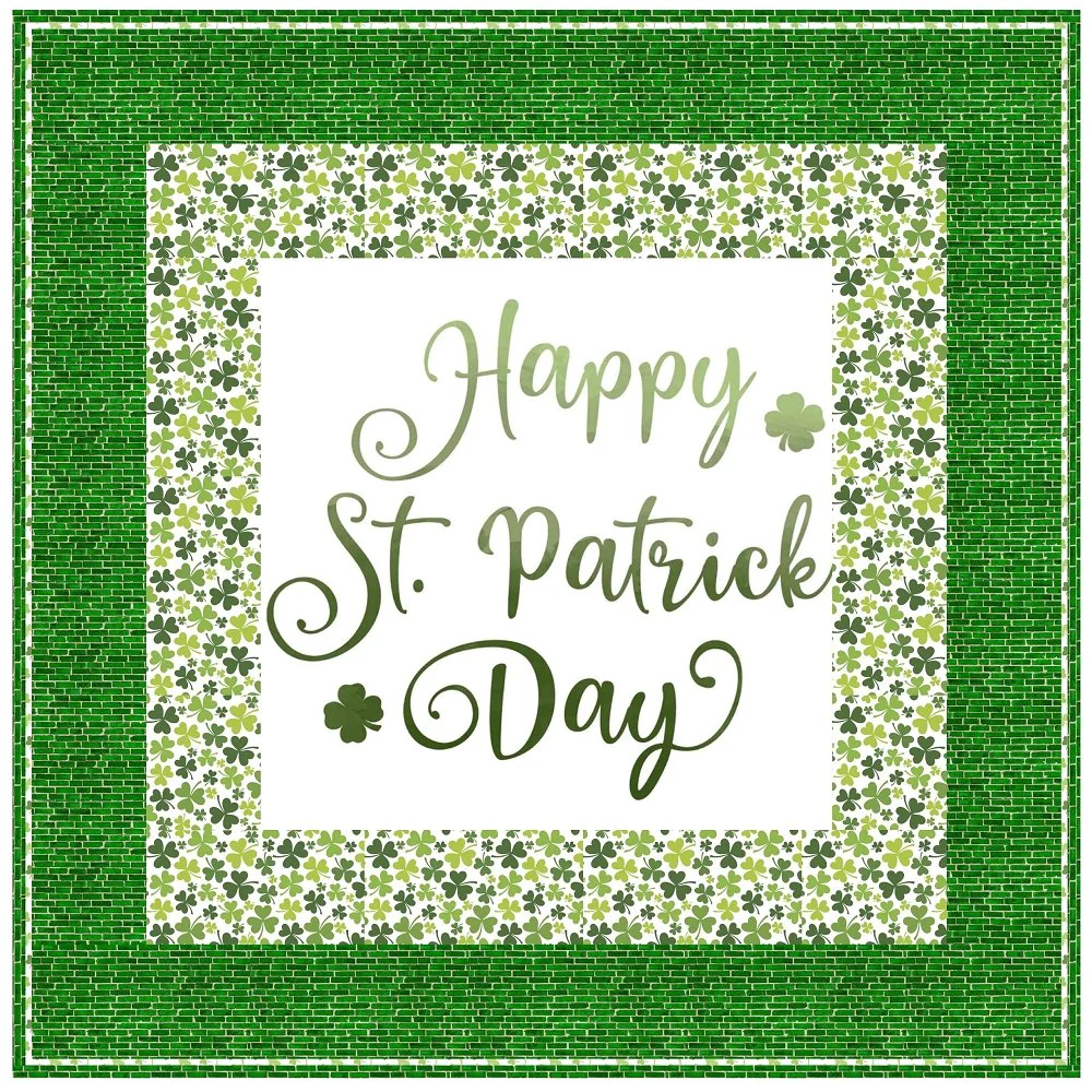 Happy St Patrick Day Wall Hanging 42" x 42"