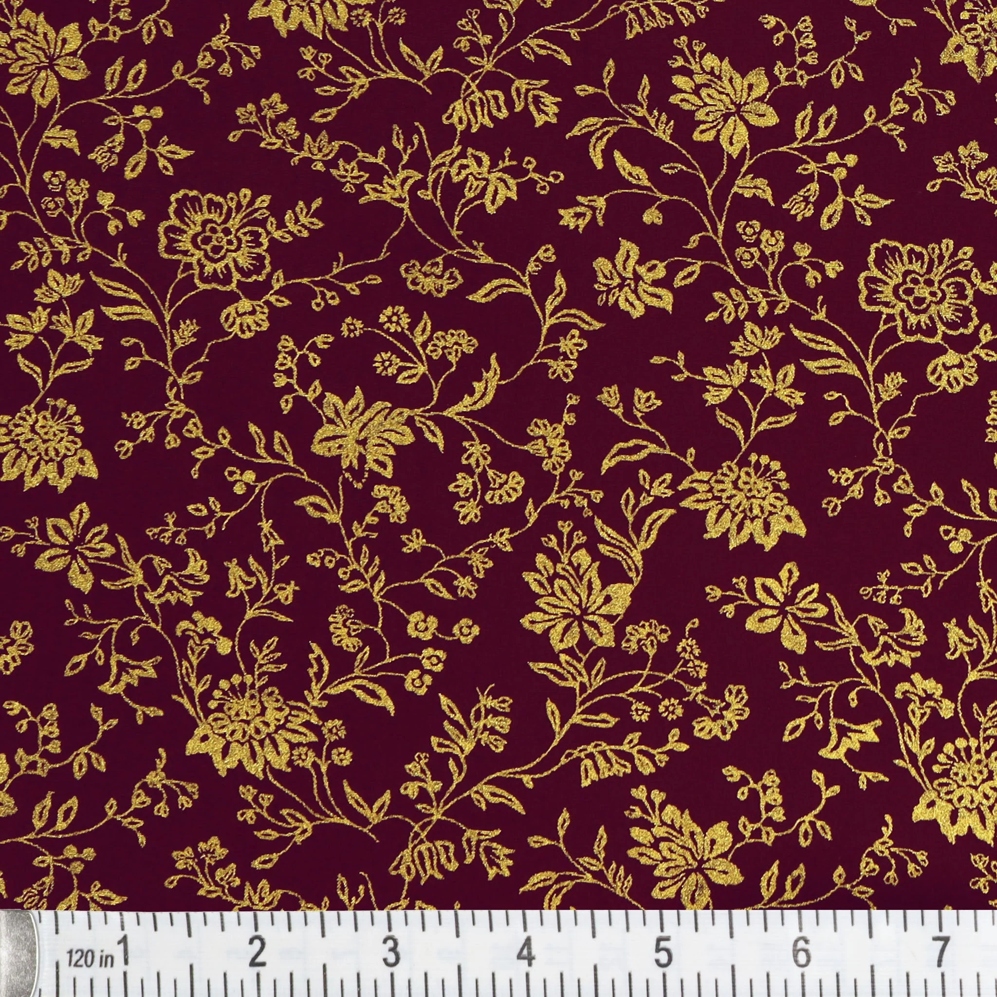 Harvest Keepsakes Fabric Collection - Garden Elegance Wine - Image 2