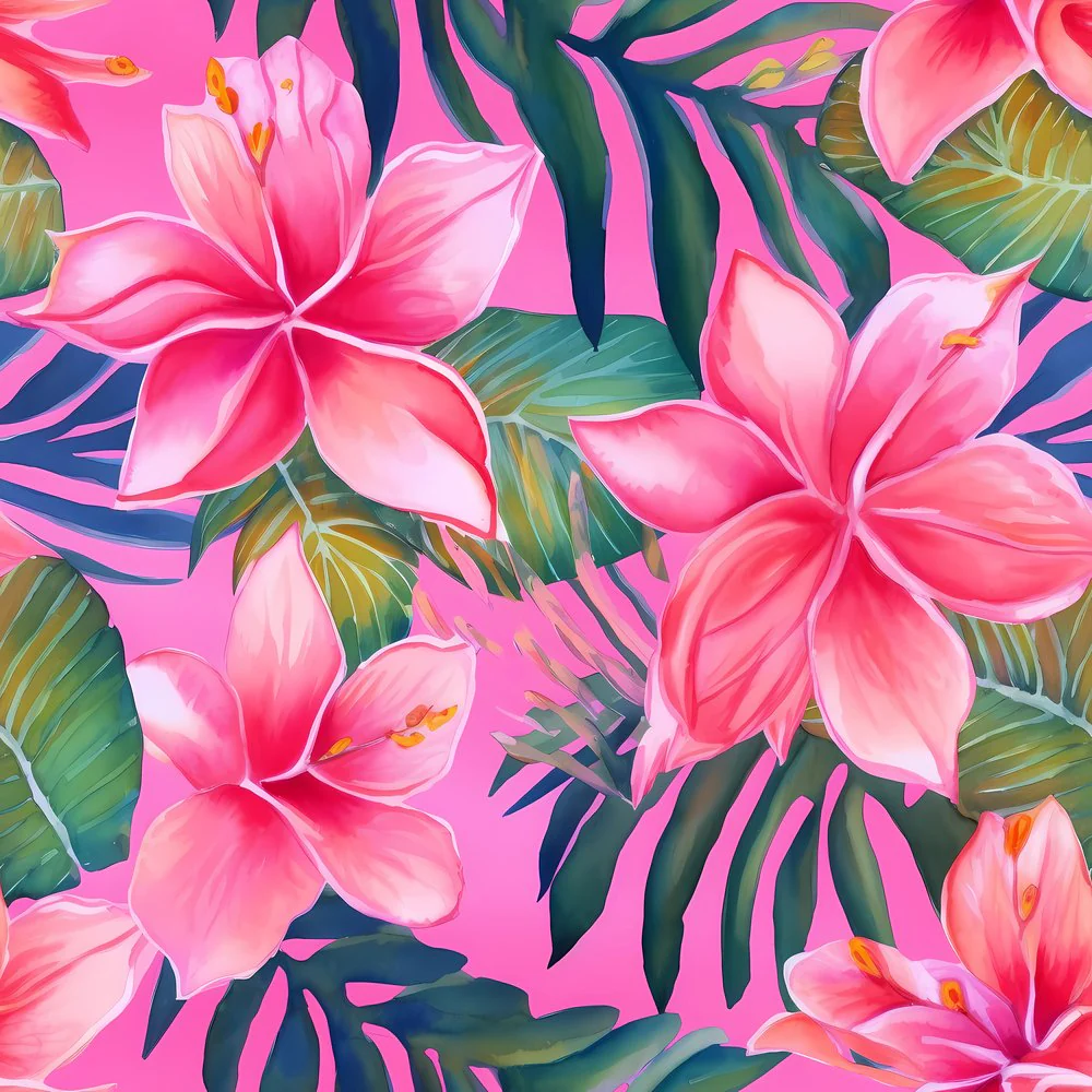 Hawaiian Tiki Luau Pattern #10 Fabric