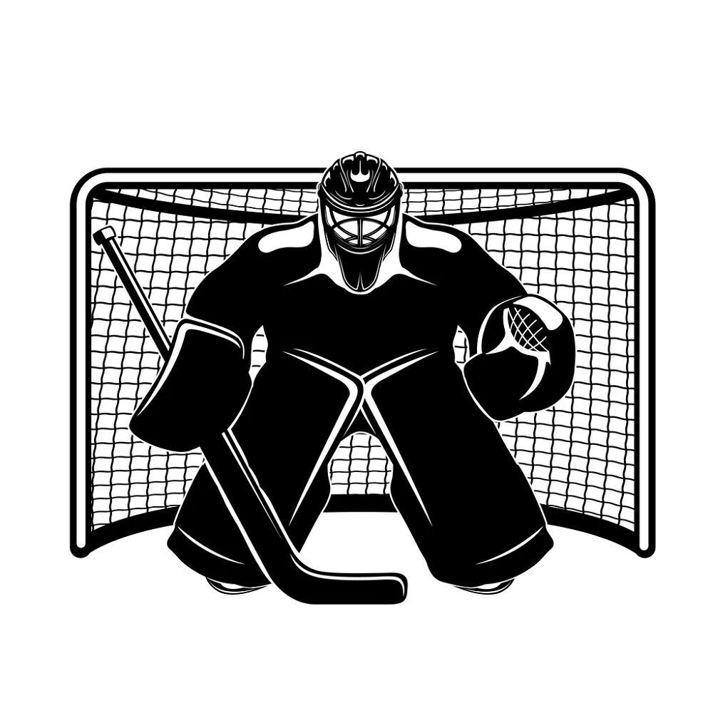 Hockey Goalkeeper Fabric Panel - Black