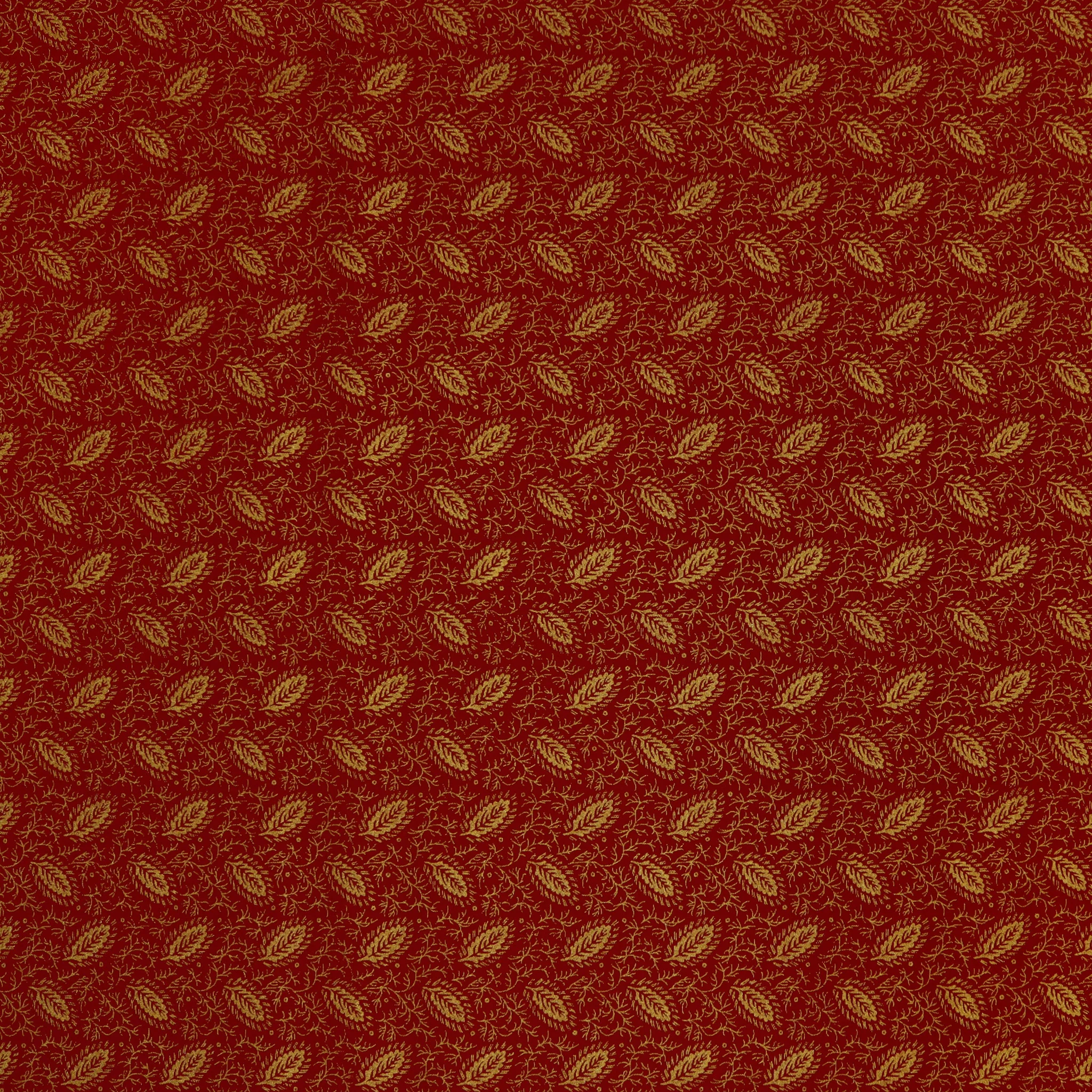 Holiday Keepsakes Fabric Collection - Elegant Foliage Red