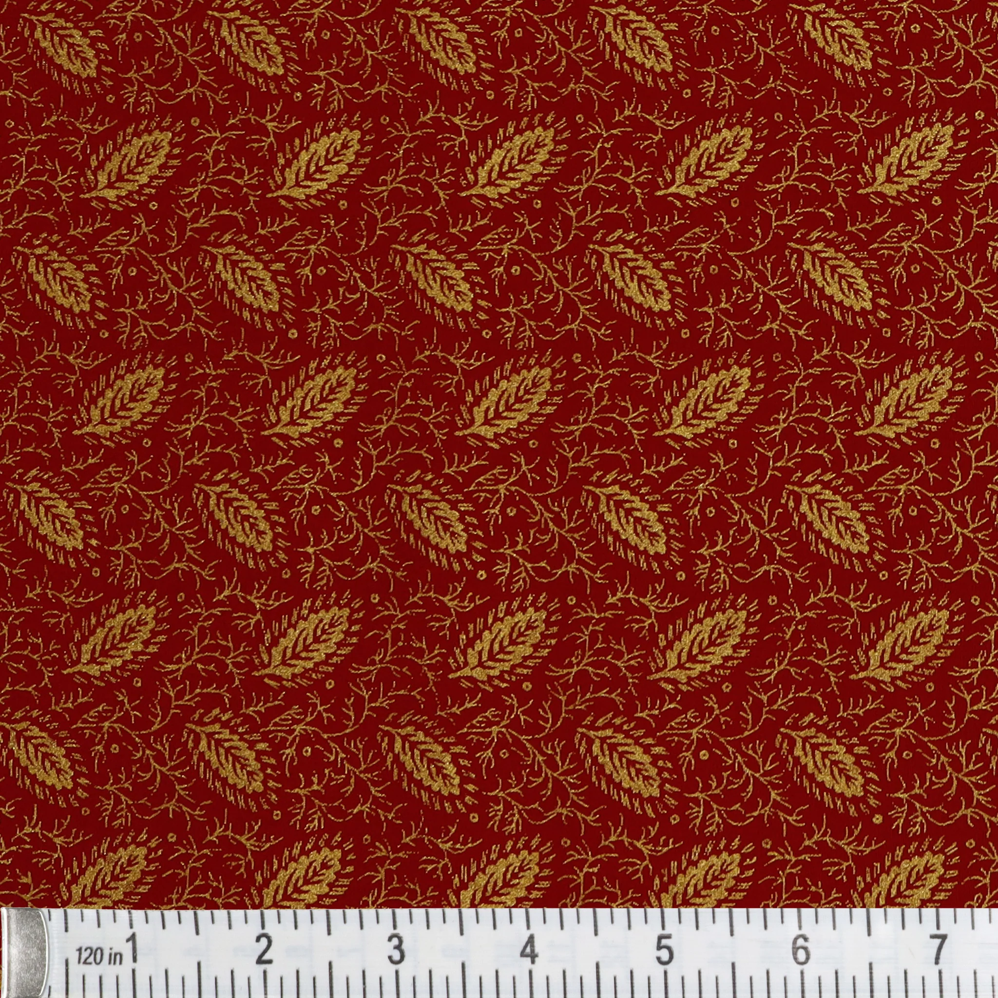 Holiday Keepsakes Fabric Collection - Elegant Foliage Red - Image 2