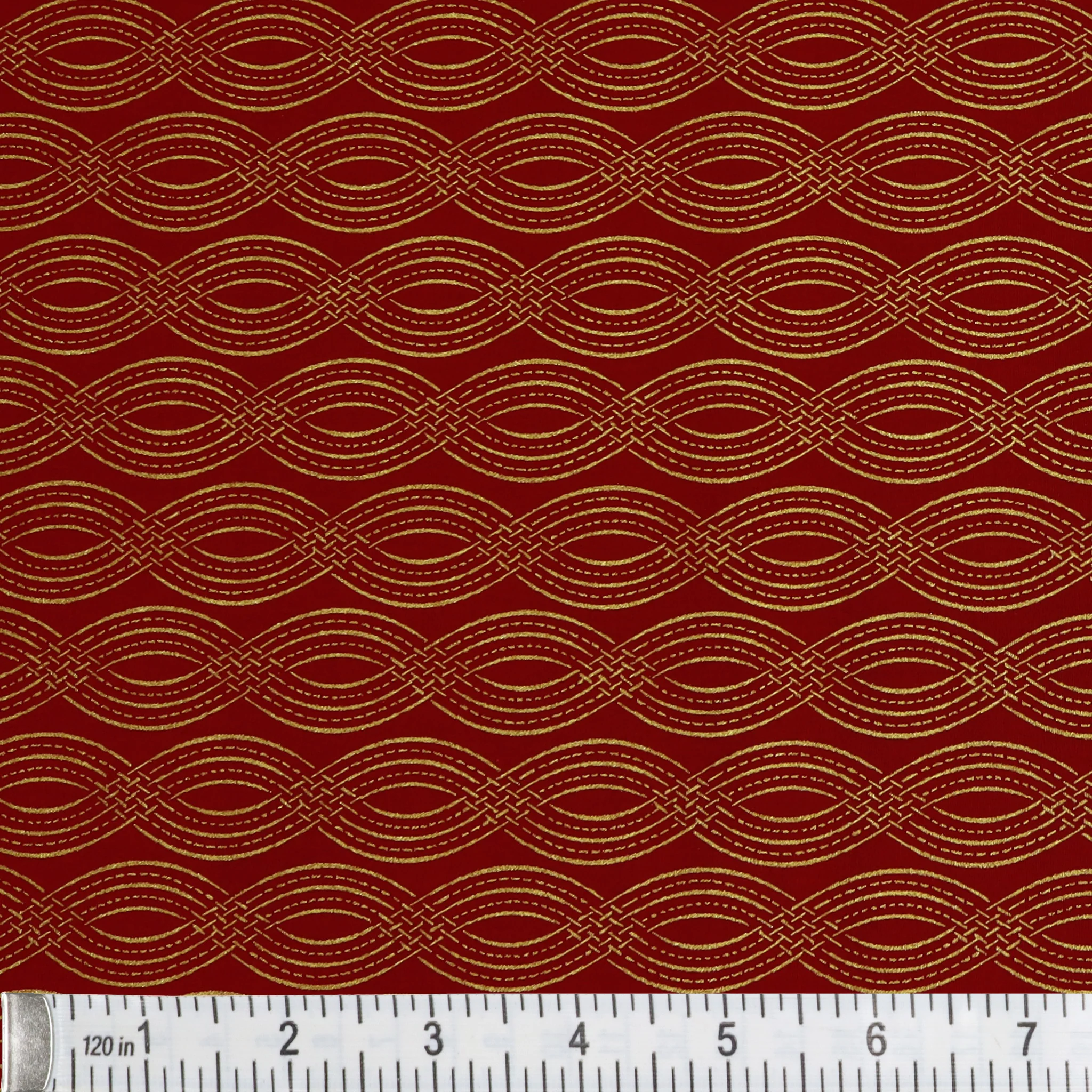 Holiday Keepsakes Fabric Collection - Elegant Ribbons Red - Image 2
