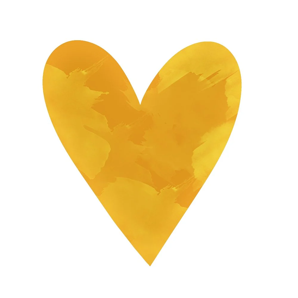 Honey Bee Heart Fabric Panel