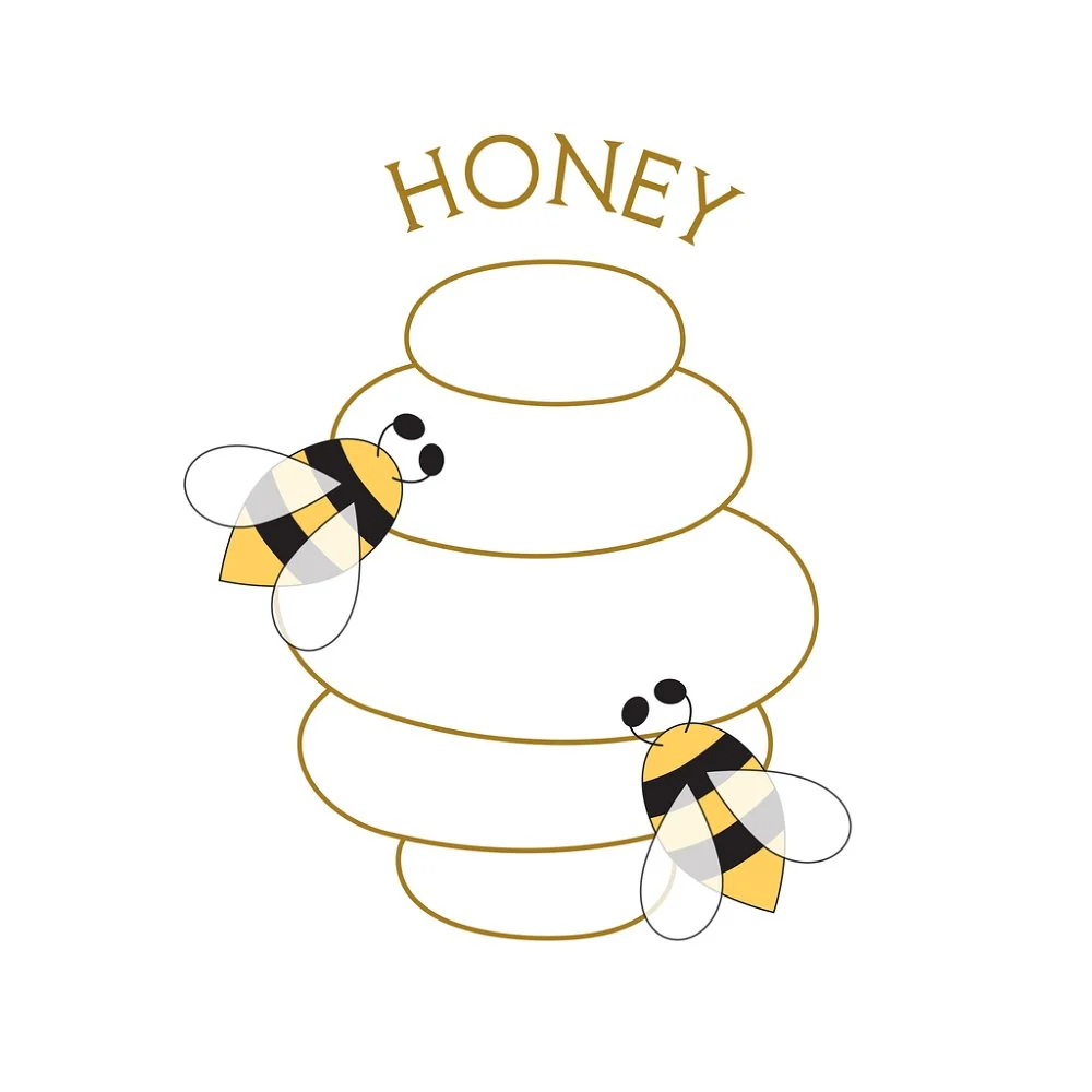 Honey Beehive Fabric Panel