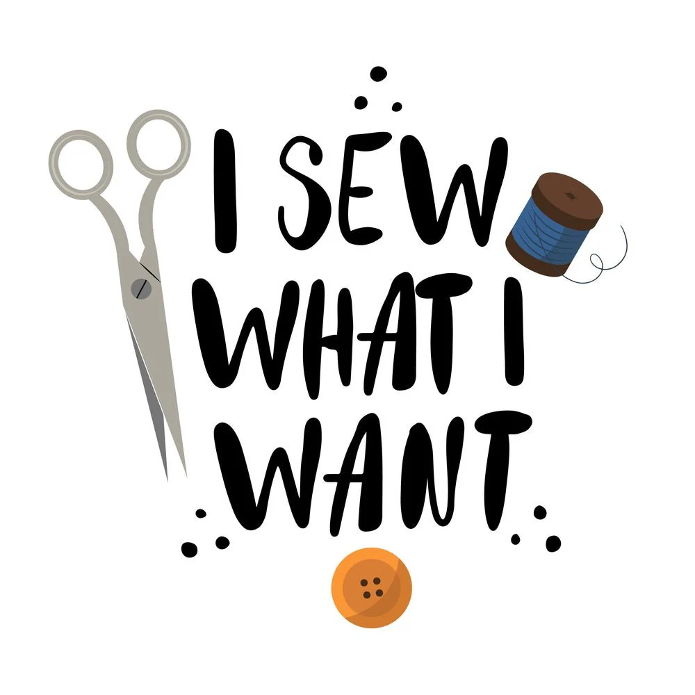 I Sew What I Want Fabric Panel - Multi