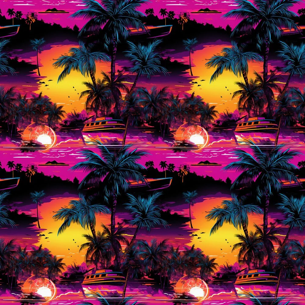 Island Sunset Fabric